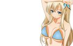  bikini bikini_top blonde_hair blue_eyes blush boku_wa_tomodachi_ga_sukunai kashiwazaki_sena long_hair swimsuit transparent vector 