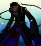  belt coat egawa_satsuki izanagi male persona persona_4 solo yellow_eyes zipper 