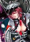  cleavage guilty_gear guilty_gear_2 hat necktie red_eyes red_hair redhead smile valentine_(guilty_gear) 