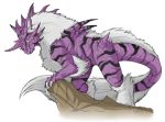  arcanine claws fusion horn lowres nidoking no_humans pokemon pokemon_(game) solo spike 