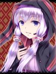  long_hair nekoshizuku_mira purple_eyes purple_hair smile solo violet_eyes vocaloid yuzuki_yukari 