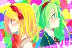  blush close hatsune_miku heart kagamine_rin temari_(artist) vocaloid 