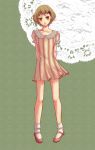  bad_id blonde_hair blush bobby_socks doily dress flower footwear franche0807 green_eyes hair_flower hair_ornament hairclip huang_baoling mary_janes shoes short_hair socks solo tiger_&amp;_bunny 