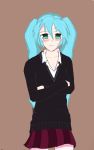  hatsune_miku poorly_drawn rolling_girl_(vocaloid) skybat82 