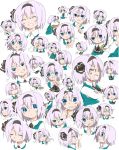  :&lt; :d :t =_= ? absurdres anger_vein ascot bad_id blue_eyes blush closed_eyes cup expressions eyes_closed finger_to_mouth grin hairband heart henki_(orange) highres holding katana konpaku_youmu looking_up multiple_views open_mouth orange0770 pointing side sigh silver_hair sitting smile snort sparkle sun sweatdrop sword table tea tears touhou wariza weapon white_background wink yawning z 