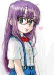  dr._slump duplicate glasses norimaki_arale pon purple_hair solo 
