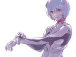  ayanami_rei looking_at_viewer neon_genesis_evangelion plugsuit red_eyes risa_hibiki 