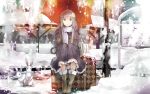  gloves kasugano_sora rabbit scarf snow umbrella yosuga_no_sora yuugen 