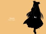  hinanawi_tenshi ipod parody silhouette simple_background touhou 