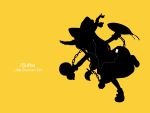  ibuki_suika ipod parody silhouette touhou yellow 