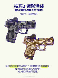  absurdres chinese_commentary chinese_text commentary_request english_text gun handgun highres how_to iwse_zhang mixed-language_text no_humans original simple_background still_life translation_request watermark weapon weapon_focus weibo_username weibo_watermark white_background 