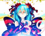  bow flower hatsune_miku ribbons vocaloid 