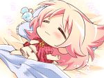  77 amane_ruru chibi game_cg komowata_haruka pink_hair sleeping whirlpool 