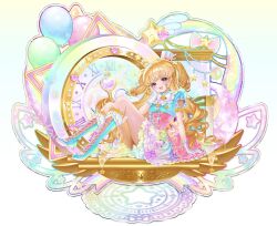  1girl blonde_hair blue_boots blue_dress blue_hat boots bow bowtie commentary corset dress frilled_dress frills full_body gloves gradient_clothes gradient_dress green_dress hand_on_own_cheek hand_on_own_face hat highres idol_time_pripara knee_boots lace-up_boots layered_dress long_hair looking_at_viewer mini_hat mini_top_hat multicolored_dress pink_corset pink_dress pretty_series pripara puffy_short_sleeves puffy_sleeves short_sleeves sidelocks smile solo tilted_headwear top_hat two_side_up untranslatable_commentary very_long_hair violet_eyes white_bow white_bowtie white_gloves xoy620 yumekawa_yui 