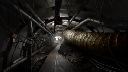 cable game_asset hentai_prison highres indoors industrial_pipe mikago_kotaro no_humans non-web_source official_art scenery science_fiction self-datamine variant_set visual_novel_cg 