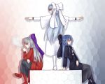  cigarette doctor_east len m.u.g.e.n melty_blood pointy_ears red_eyes red_len smoking thigh-highs thighhighs tsukihime white_hair white_len 