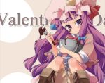  chocolate hama_chon long_hair patchouli_knowledge purple_eyes purple_hair sleeves_rolled_up touhou valentine very_long_hair whisk 