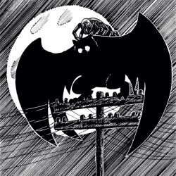  animal brother-tico bug horror_(theme) inktober monochrome moon mothman_(mythology) night original outdoors oversized_animal oversized_bug oversized_spider power_lines spider tarantula utility_pole wings 