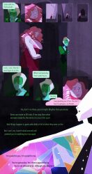 6+girls apologizing blonde_hair blue_diamond_(steven_universe) colored_skin commentary english_commentary face_shield fat forehead_jewel gem_(steven_universe) gem_kindergarten green_skin highres homeworld_gem_uniform in-universe_location lips long_hair multiple_girls original outdoors peridot_facet_6c4t_cut_2xj pink_diamond_(steven_universe) pink_hair ringlets rose_quartz_facet_5_cut_5xl speech_bubble standing steven_universe tall_female thefaeriemerchant white_diamond_(steven_universe) yellow_diamond_(steven_universe) 