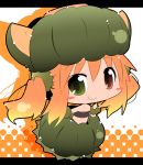  chibi green_eyes hat heterochromia nijiirosekai orange_hair original personification pumpkin red_eyes satsuki_mei_(sakuramochi) smile twintails 
