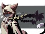  blazblue braid cat_ears cat_tail citolo claws glowing glowing_eyes hood tail taokaka 