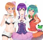  aquarion_(series) aquarion_evol blue_eyes blue_hair blush breasts choker cleavage cleavage_cutout cosplay costume_switch doll dress glasses green_eyes green_hair headphones jewelry magatama midriff mikono_suzushiro mikono_suzushiro_(cosplay) mix_(aquarion) mix_(aquarion)_(cosplay) multicolored_hair multiple_girls navel necklace no_panties orange_hair purple_eyes purple_hair segami short_shorts shorts side_ponytail tama_(aquarion) two-ton_hair two-tone_hair v violet_eyes yunoha_thrul yunoha_thrul_(cosplay) zessica_wong zessica_wong_(cosplay) 
