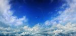  blue cloud dragon no_humans original seafh sky star_(sky) 