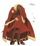  adult armor black_hair cape cigar fate/zero fate_(series) heart kiss long_coat long_hair lord_el-melloi_ii male multiple_boys red_hair redhead rider_(fate/zero) time_paradox waver_velvet white_background yaoi yun_(neo) 