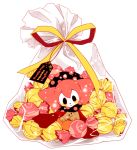  candy charlotte_(madoka_magica) itsmefool mahou_shoujo_madoka_magica no_humans ribbon solo sweets 