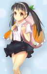  backpack bad_id bag bakemonogatari black_hair brown_eyes hachikuji_mayoi long_hair magister magister_(bigbakunyuu) mnll monogatari_(series) nisemonogatari panties pantyshot randoseru twintails underwear 