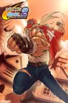  benjo_camay blonde_hair capcom_vs_snk capcom_vs_snk_2 collaboration darkeyez07 fatal_fury fingerless_gloves gloves hat_over_eyes jeans king_of_fighters male muscle ponytail snk solo terry_bogard torn_clothes torn_jeans 