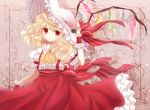  adapted_costume ascot blonde_hair flandre_scarlet flower hat red_eyes rose short_hair skirt solo suspenders the_embodiment_of_scarlet_devil touhou wings wrist_cuffs yuki_201 