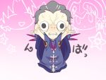  a-very-merry-unbirthday-to-you anger_vein anger_veins buri_hamachi caster_(fate/zero) chibi fate/zero fate_(series) frown male outstretched_arms solo 