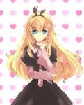  bad_id blonde_hair blue_eyes heart long_hair looking_at_viewer ro_(cfc) shoujo_byou solo 