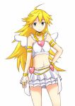  angel artist_request blonde_hair kobako long_hair midriff panty_&amp;_stocking_with_garterbelt panty_(character) panty_(psg) smile wings 