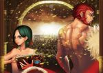  arch army back beard book cape facial_hair fate/zero fate_(series) green_eyes green_hair male multiple_boys nude red_eyes red_hair redhead rider_(fate/zero) saidyiiii soldiers waver_velvet 