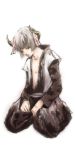  bull chinese_zodiac horns male original ox personification shiro_(reptil) solo white_background 