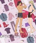  alternate_costumes bad_id barnaby_brooks_jr boots boxers dress-up jacket kaburagi_t_kotetsu multiple_boys necktie scarf stuffed_animal stuffed_bunny stuffed_toy t-shirt tiger_&amp;_bunny trocco underwear 