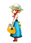  :3 blush bow cat dress flower hat highres mari_(milkuro) milkuro original ribbon solo standing 
