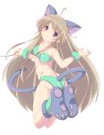  :3 ahoge animal_ears blonde_hair cat_ears cat_paws cat_tail emmmp fur long_hair long_har looking_at_viewer original panties paw_shoes paws purple_eyes simple_background solo tail underwear violet_eyes white_background wrist_cuffs 