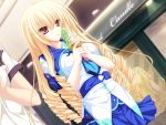  77 blonde_hair game_cg koshimizu_rin long_hair mikagami_mamizu orange_eyes seifuku whirlpool 