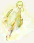  androgynous capelet dress green_eyes green_hair hair_tubes hairband ion jewelry light_smile male necklace petals solo tales_of_(series) tales_of_the_abyss xxxceller 