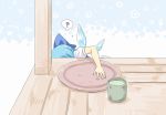  ? arm blue_hair bow cirno comic crumbs cup hair_bow sakimiya_(inschool) searching silent_comic solo tea touhou tray wings 