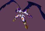  claws digimon dynasmon from_above horns kazkazkaz looking_down no_humans spikes wings 