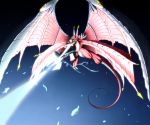  cannon claws digimon dragon dragon_wings examon horns kazkazkaz large_wings monster multiple_wings no_humans scales solo spikes tail wings 