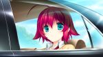  car game_cg makita_maki red_hair redhead shinigami_no_testament short_hair takamiya_ayumu 
