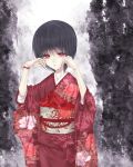  crimson_butterfly fatal_frame fatal_frame_ii ghost japanese_clothes kimono lowres rattle red_eyes short_hair spirit tachibana_chitose tears yusa_tk74 