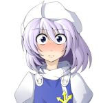  artist_request blush face futomashio hat lavender_hair letty_whiterock short_hair solo surprised touhou wide-eyed 