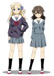  legs mattaku_mosuke multiple_girls original school_uniform serafuku skirt 