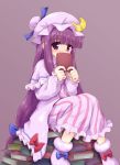  blush book books long_hair maru54 patchouli_knowledge purple_eyes purple_hair touhou very_long_hair 